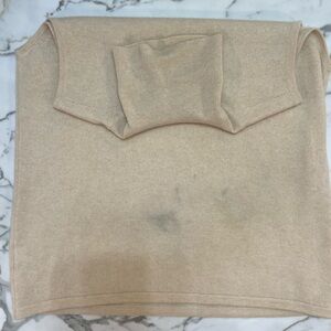 Brunello Cucinelli Tan Sleeveless Cashmere Top